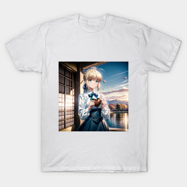 saber valentine T-Shirt by WabiSabi Wonders